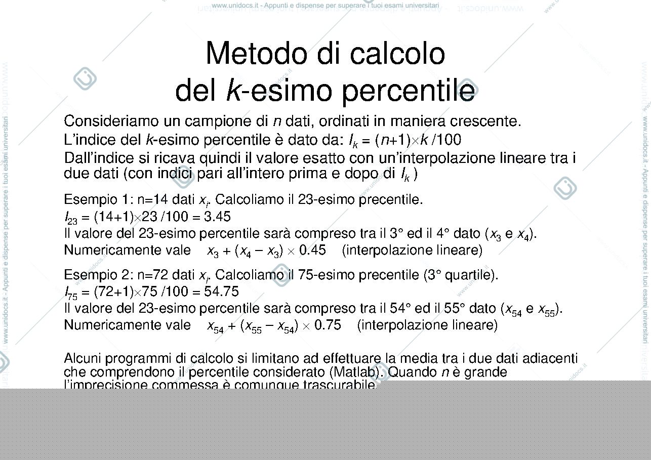 Anteprima pagina 1 — percentili