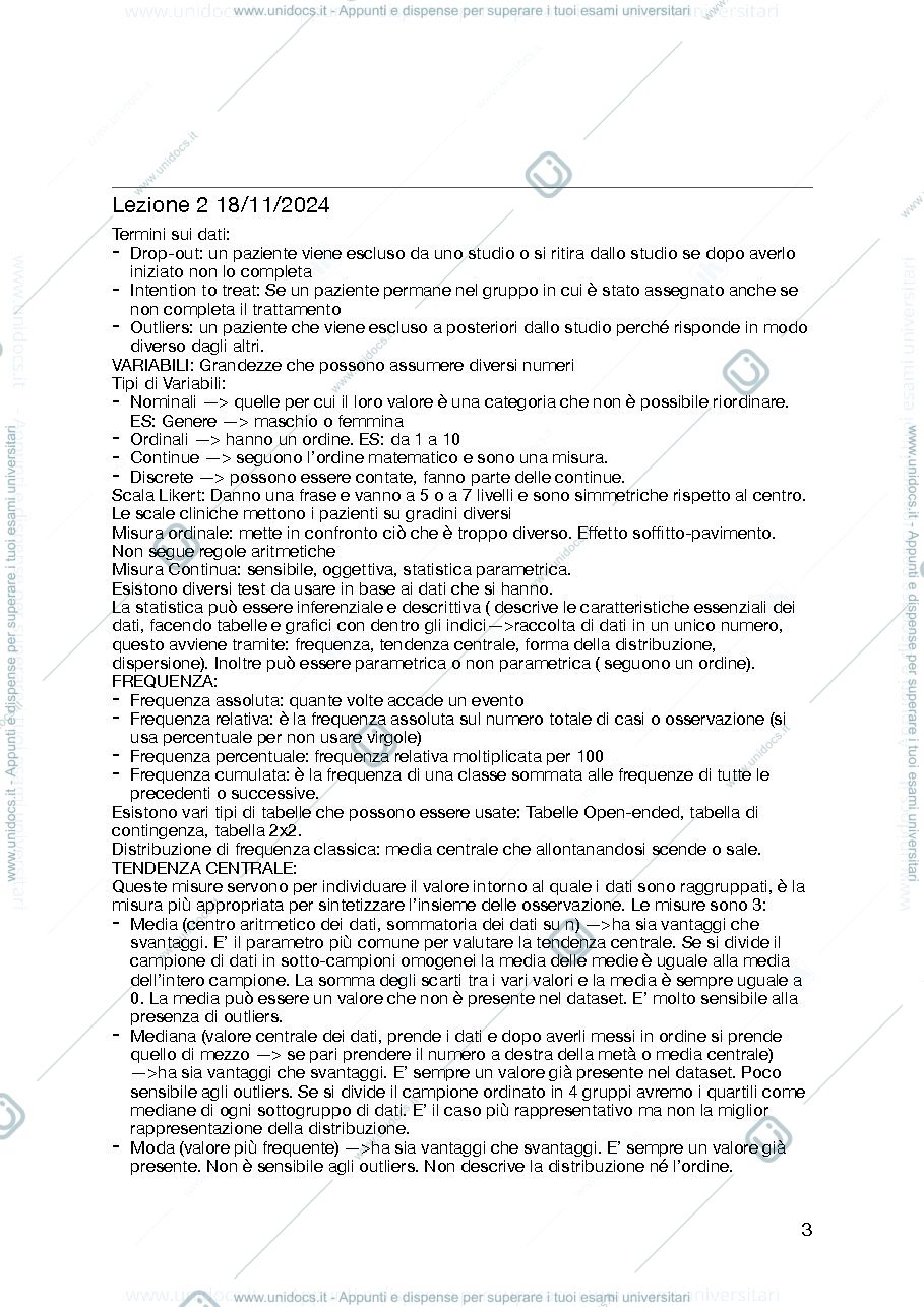 Anteprima pagina 3 — Statistica medica
