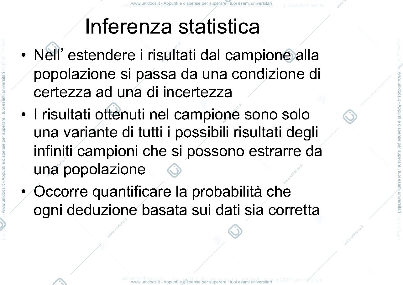Anteprima pagina 4 — Slide Statistica 