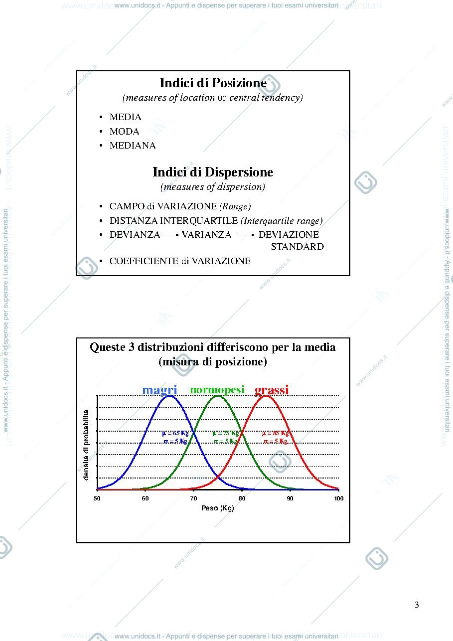 Anteprima pagina 3 — statistica descrittiva