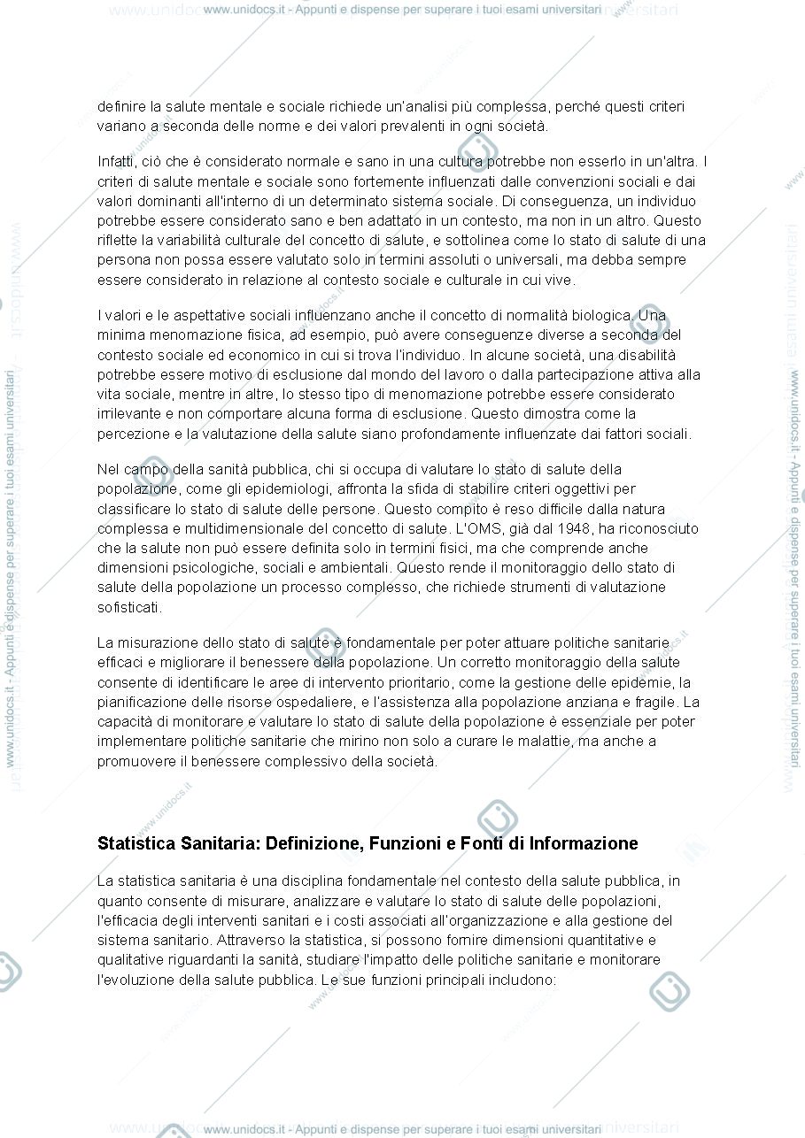 Anteprima pagina 2 — Riassunti Statistica Sanitaria