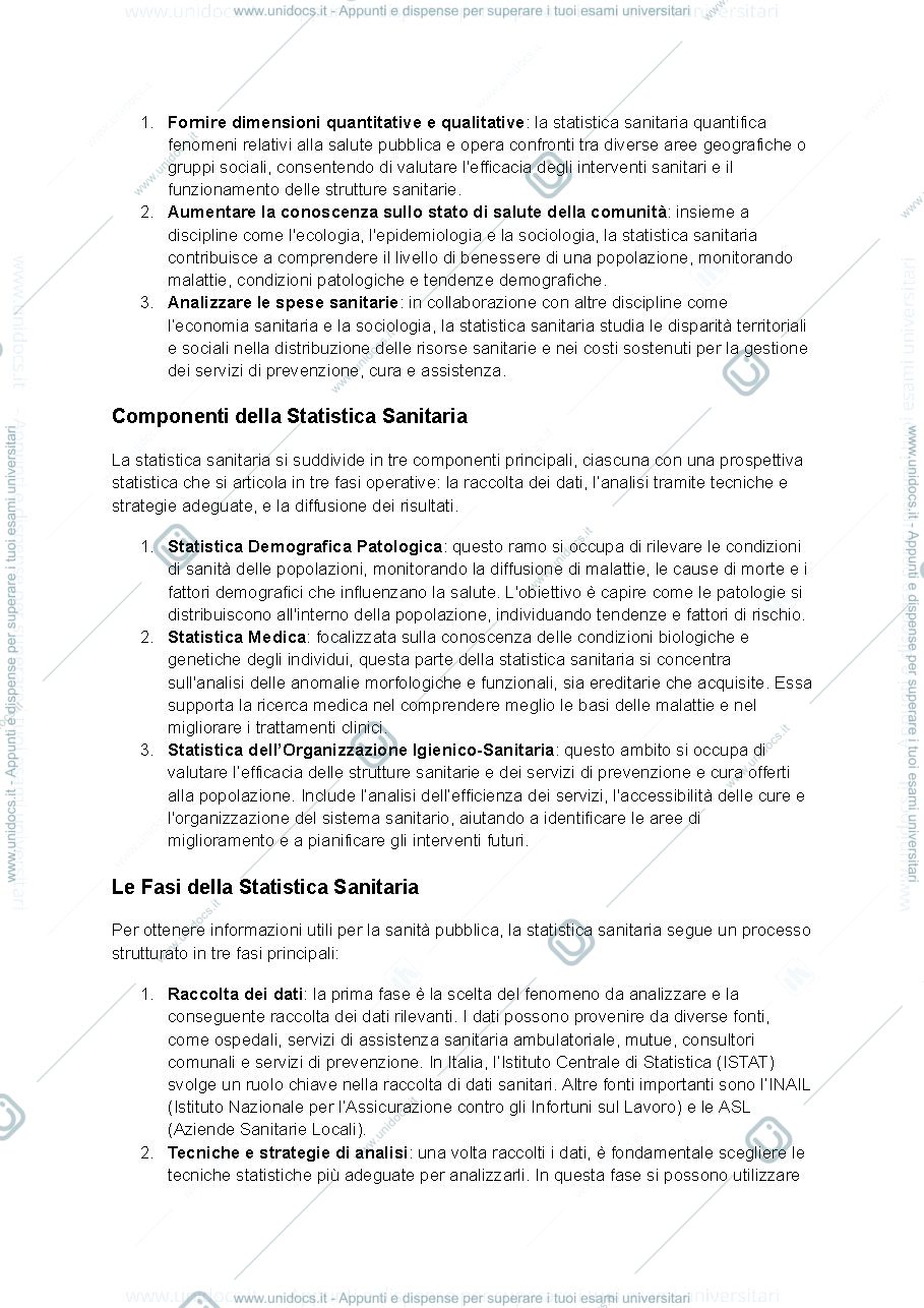 Anteprima pagina 3 — Riassunti Statistica Sanitaria