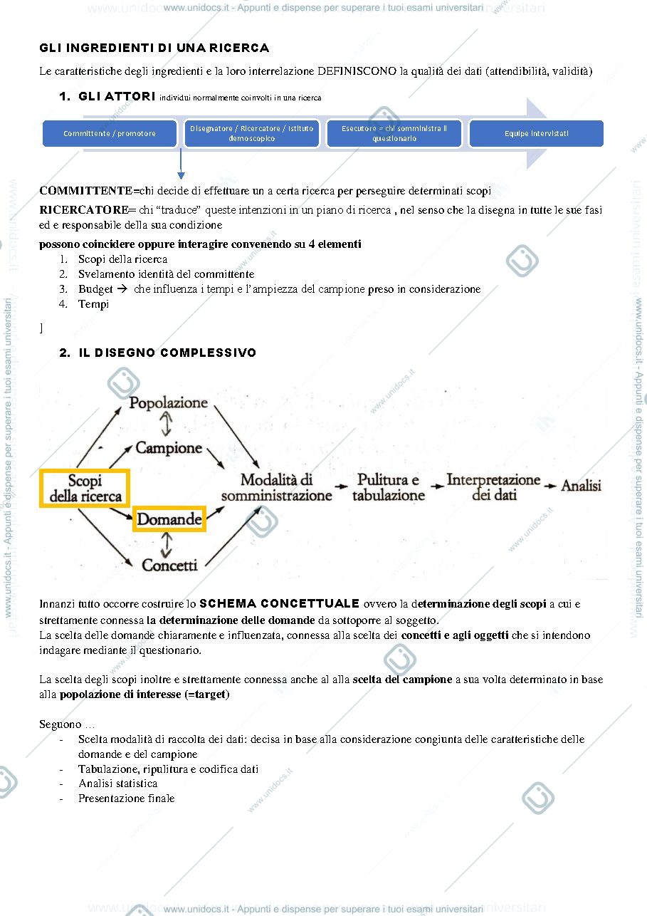 Anteprima pagina 1 — Appunti statistica sociale
