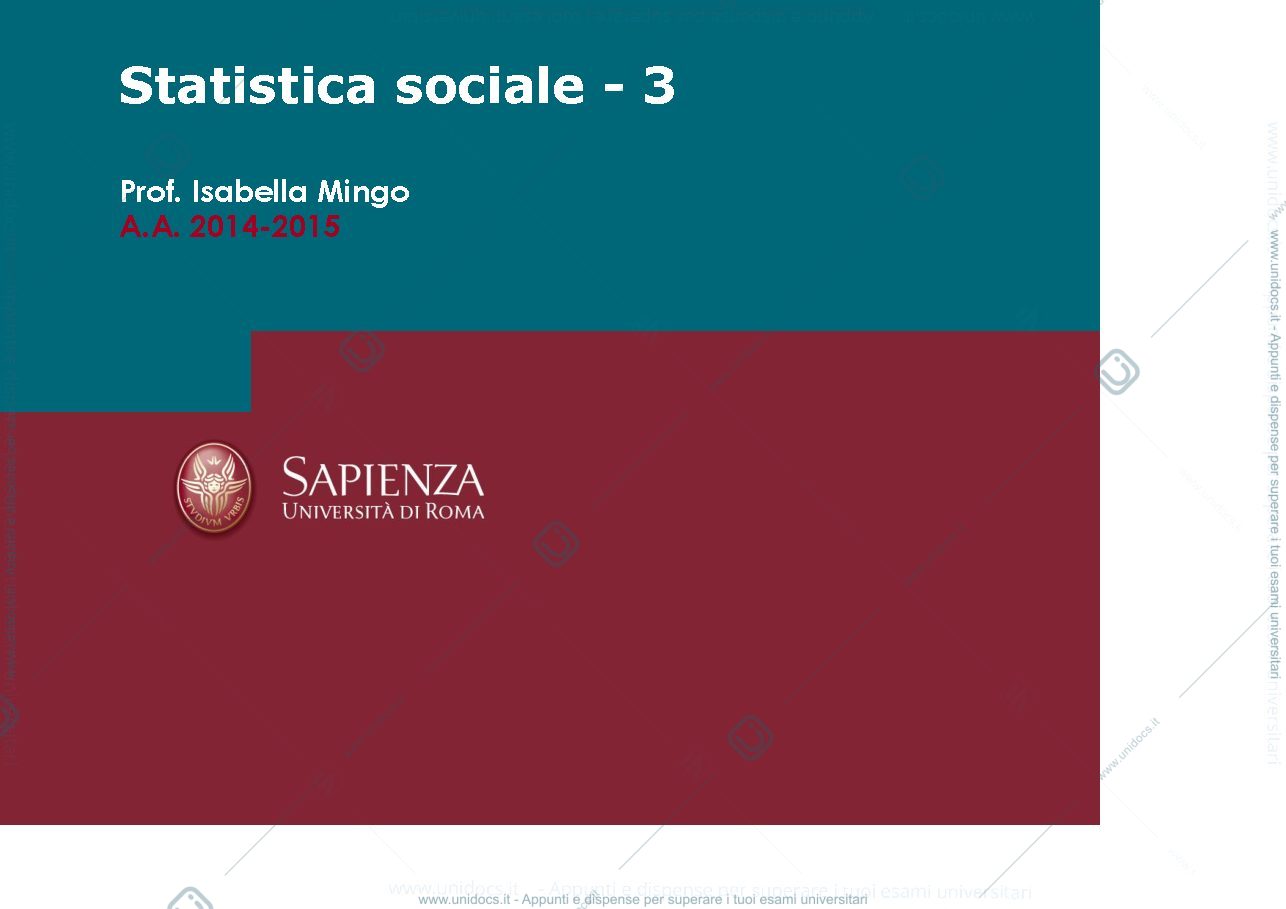 Anteprima pagina 1 — indagini campionarie