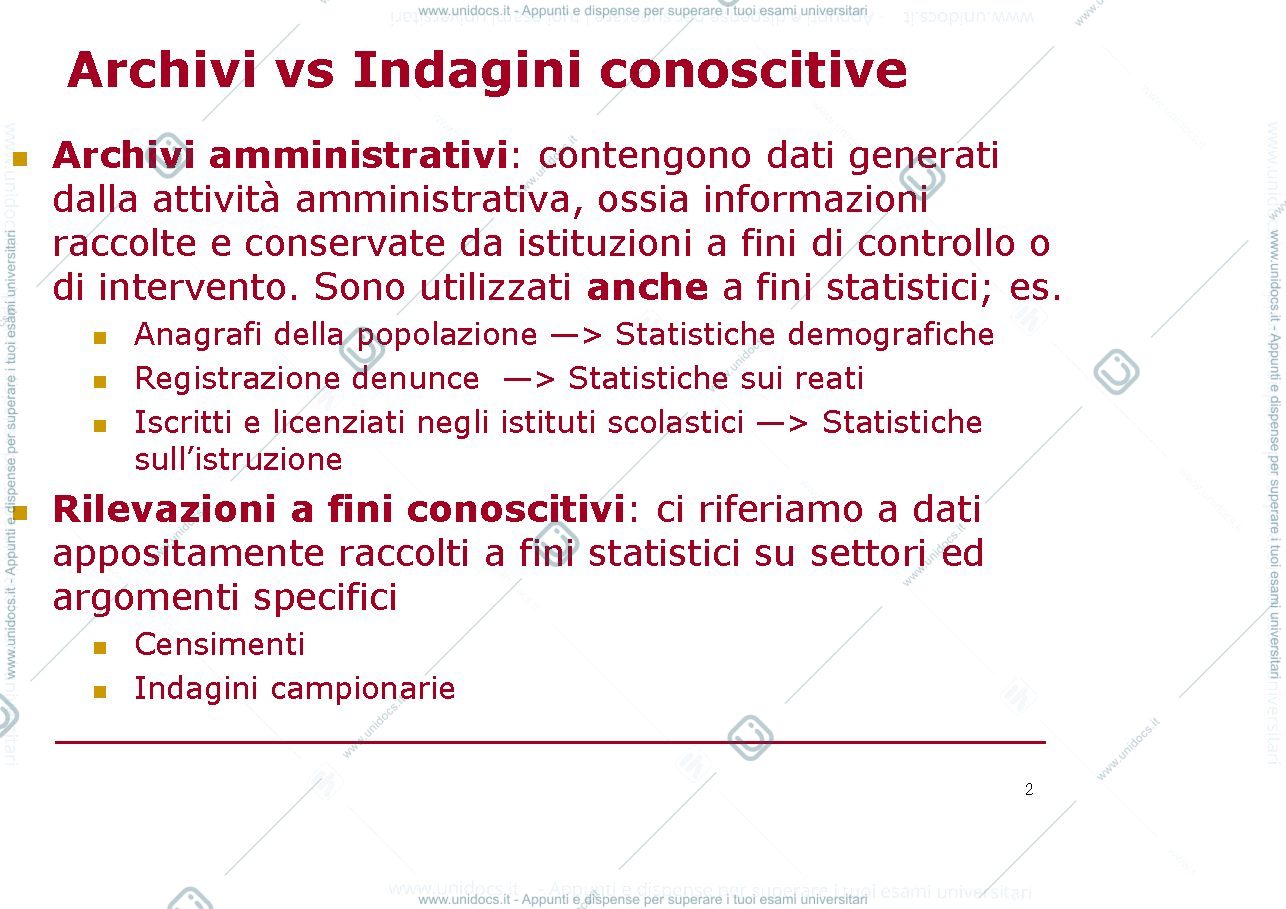 Anteprima pagina 2 — indagini campionarie