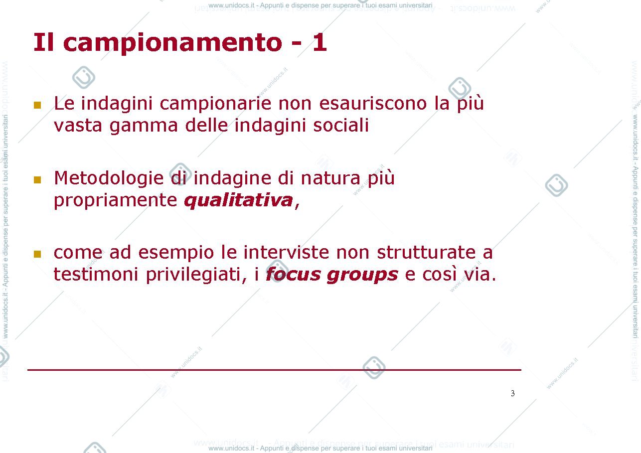 Anteprima pagina 3 — campionamento