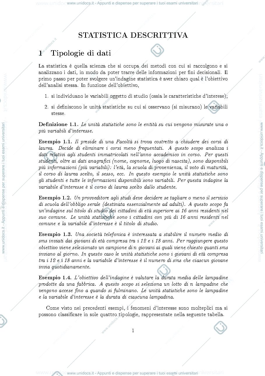 Anteprima pagina 1 — Descrittiva