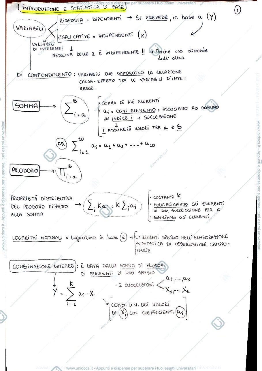 Anteprima pagina 1 — statistica