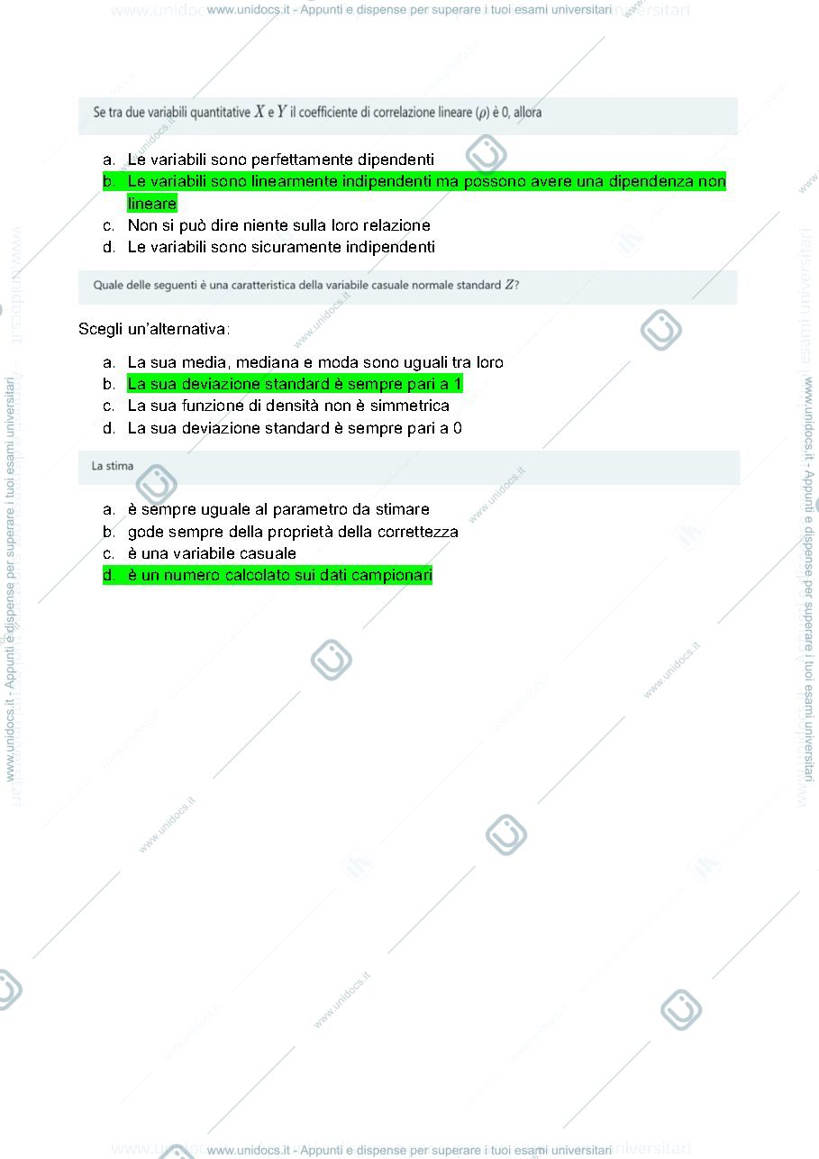 Anteprima pagina 3 — Compito statistica