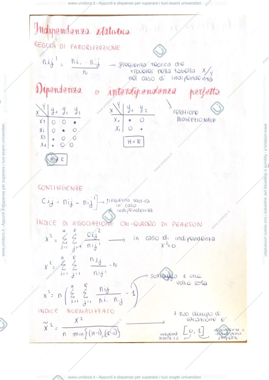 Anteprima pagina 3 — Formule del corso di Statistica
