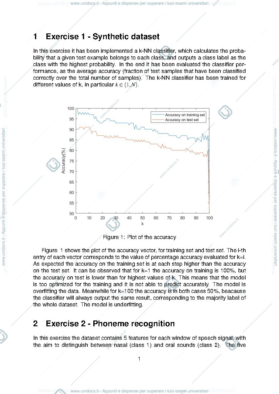 Anteprima pagina 2 — Statistical Learning and Neural Network lab