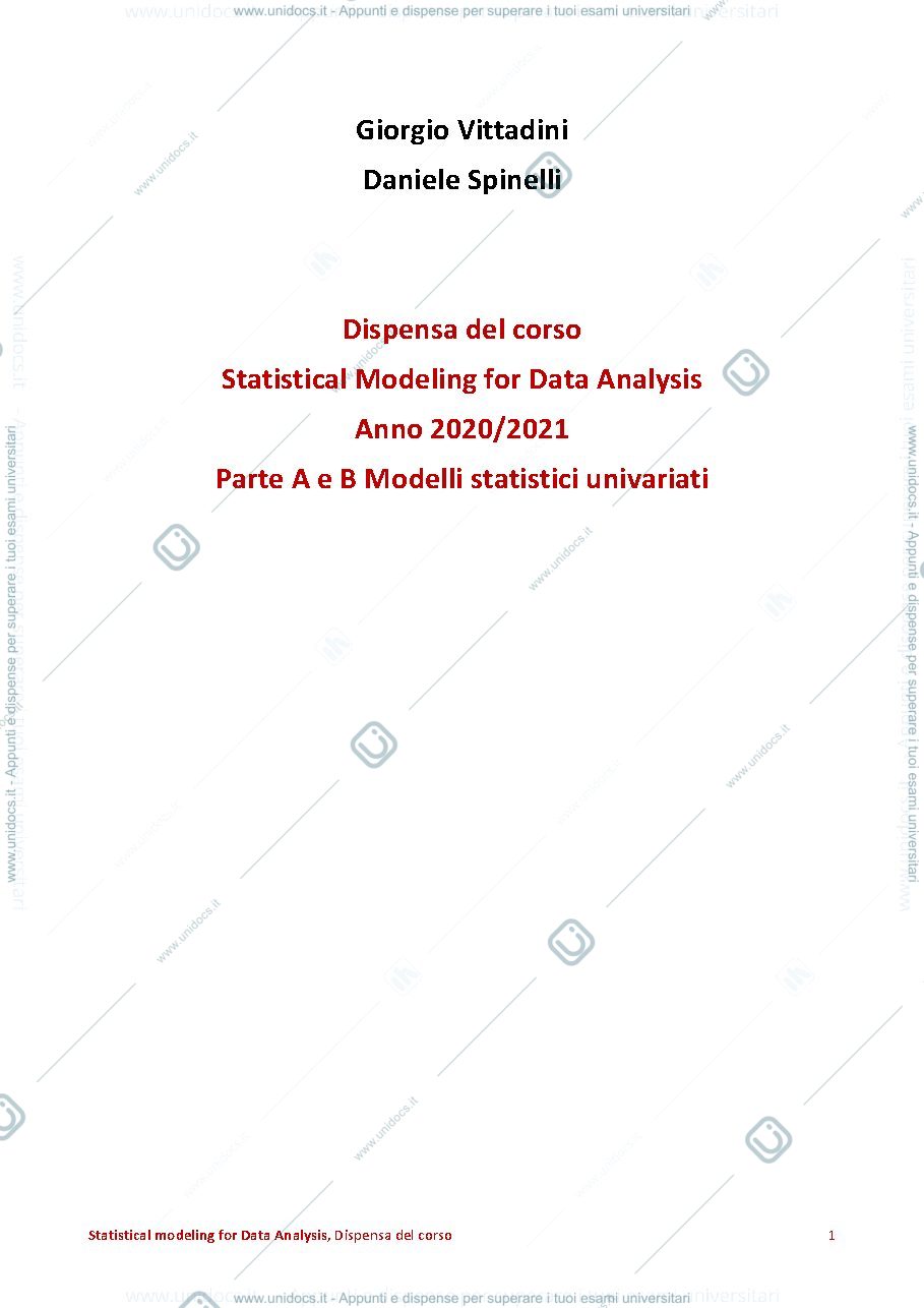 Anteprima pagina 1 — dispensa modulo A e B