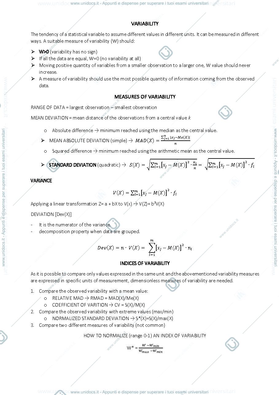 Anteprima pagina 2 — statistics summary 