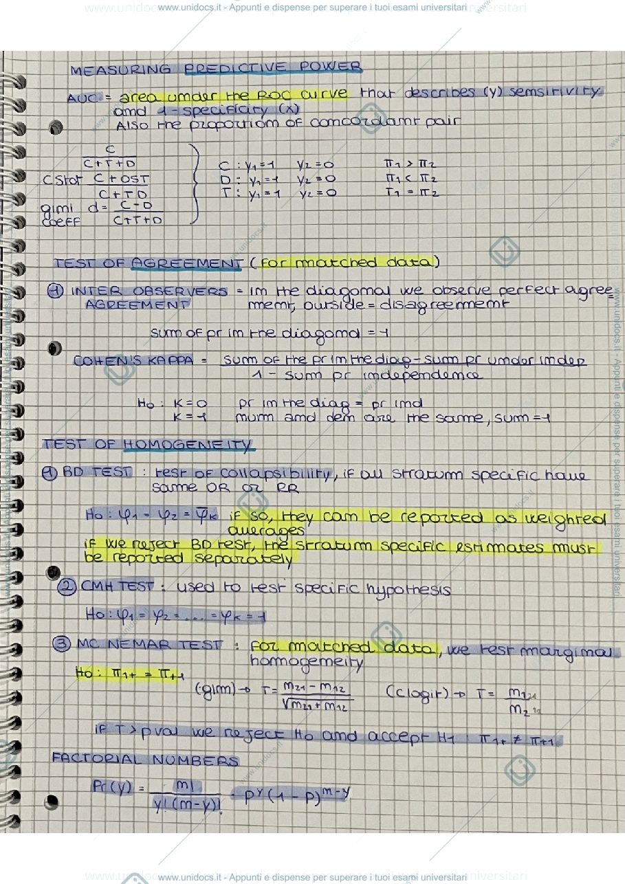 Anteprima pagina 2 — Schemi statistics for health economics 