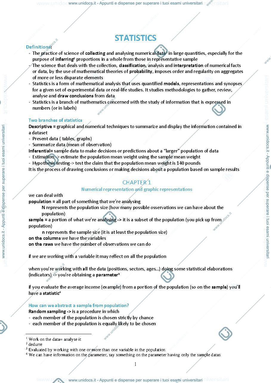 Anteprima pagina 1 — STATISTICS