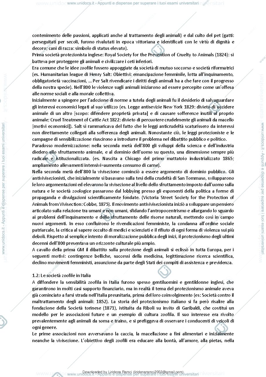 Anteprima pagina 3 — riassunto libro ‘primo: non maltrattare, stori della protezione degli animali in Italia’, di Guazzaloca 