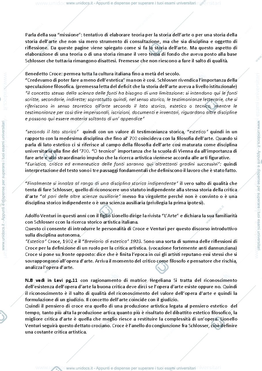 Anteprima pagina 2 — Storia della critica d'arte 