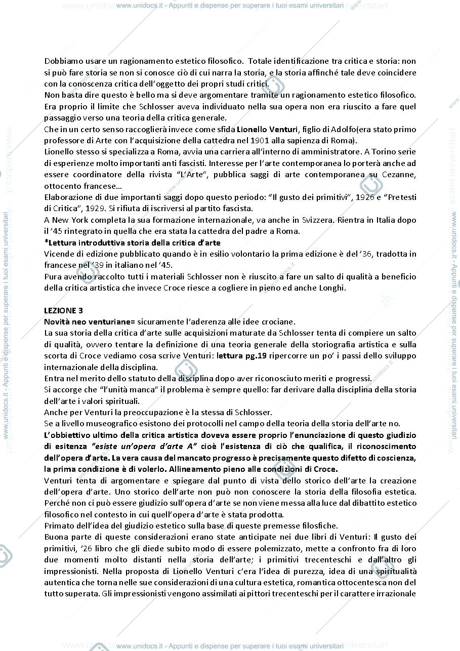 Anteprima pagina 3 — Storia della critica d'arte 