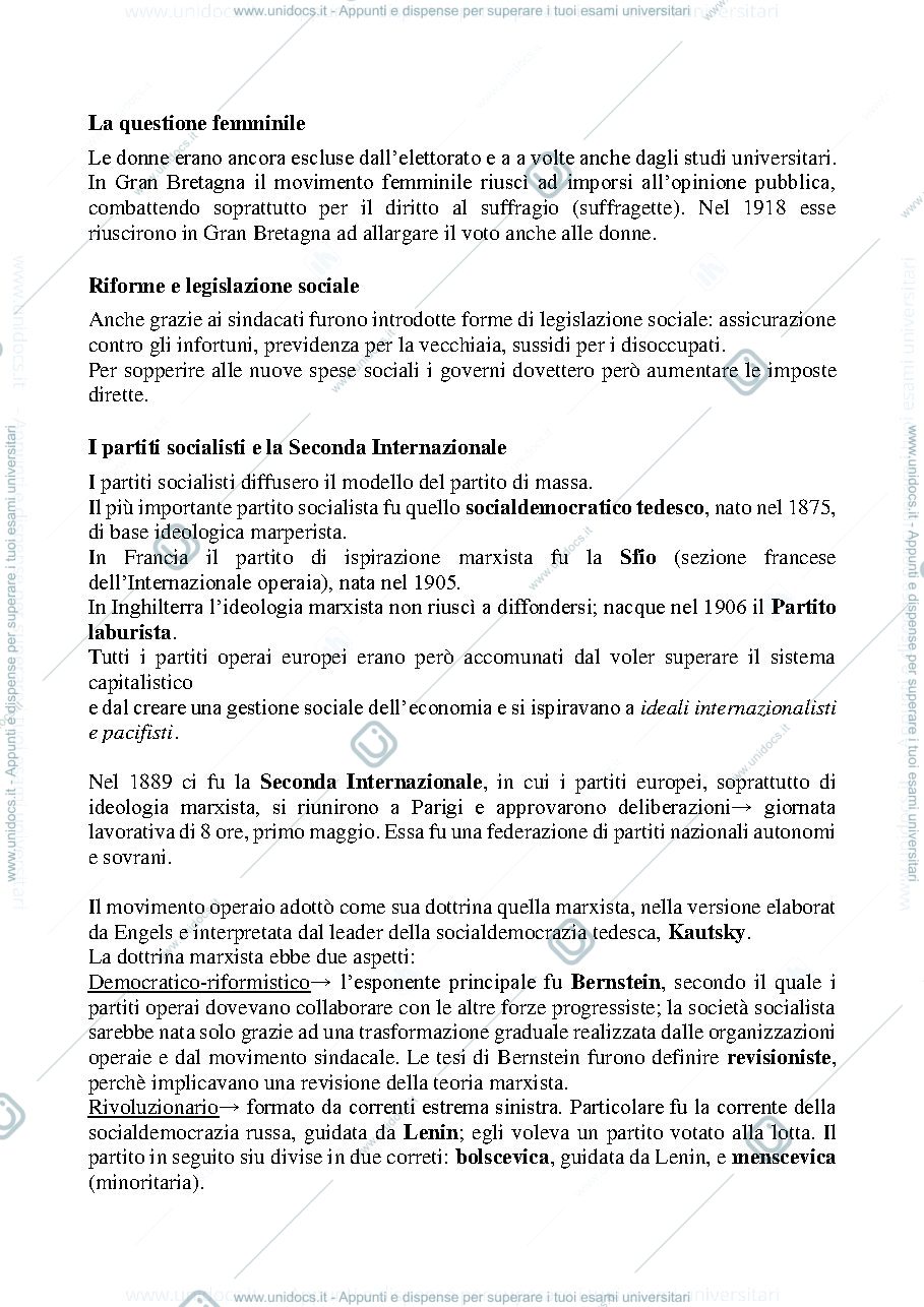 Anteprima pagina 5 — Storia contemponea- Fattorini 