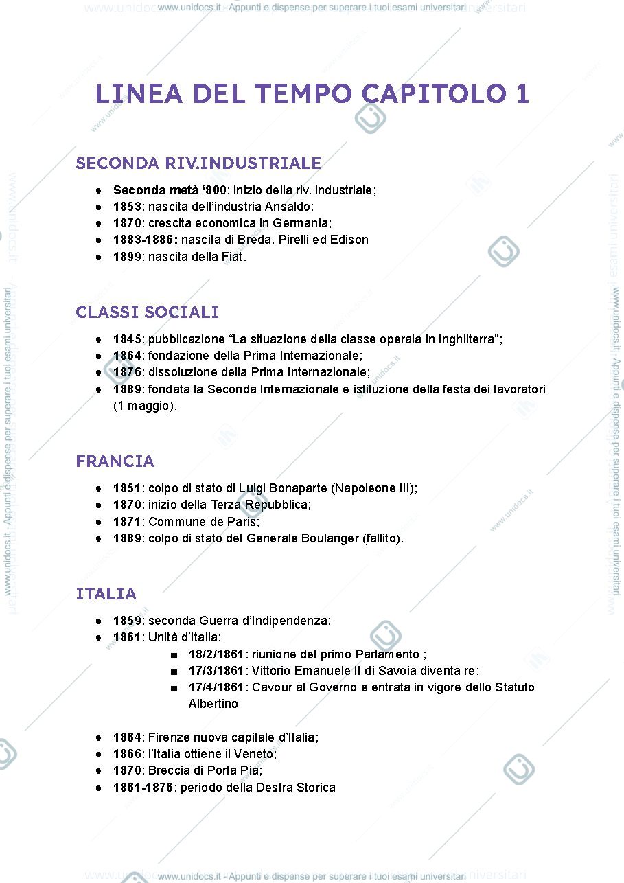Anteprima pagina 1 — LINEA DEL TEMPO 