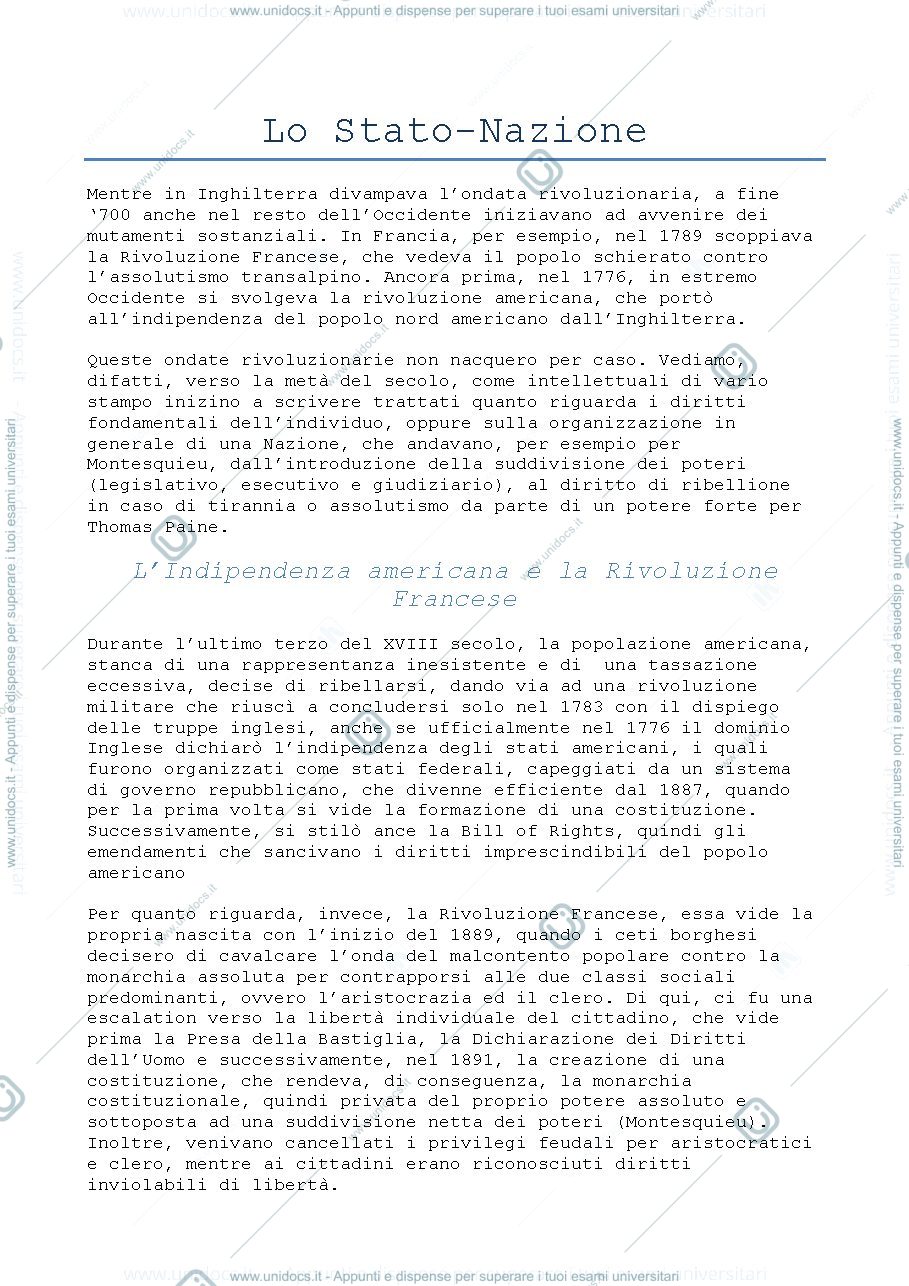 Anteprima pagina 1 — Lo Stato Nazione
