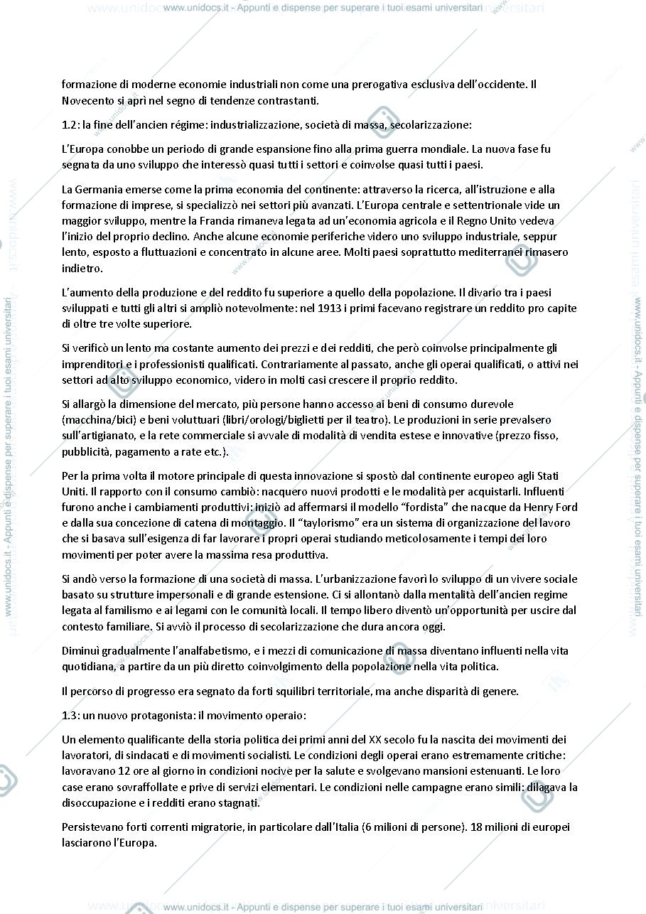 Anteprima pagina 2 — L'Europa del 900