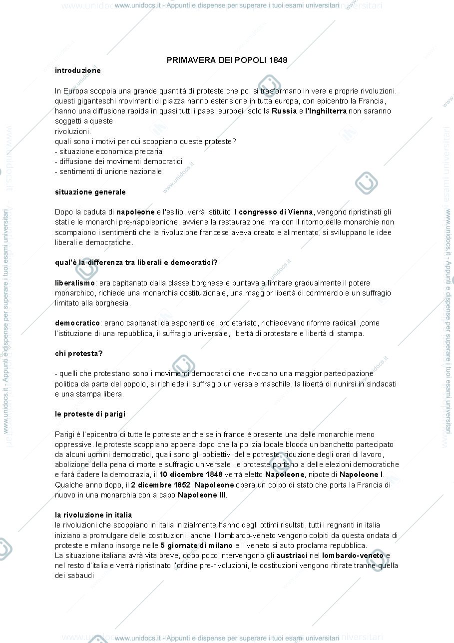 Anteprima pagina 1 — Riassunto prof. Forno storia contemporanea e del giornalismo 