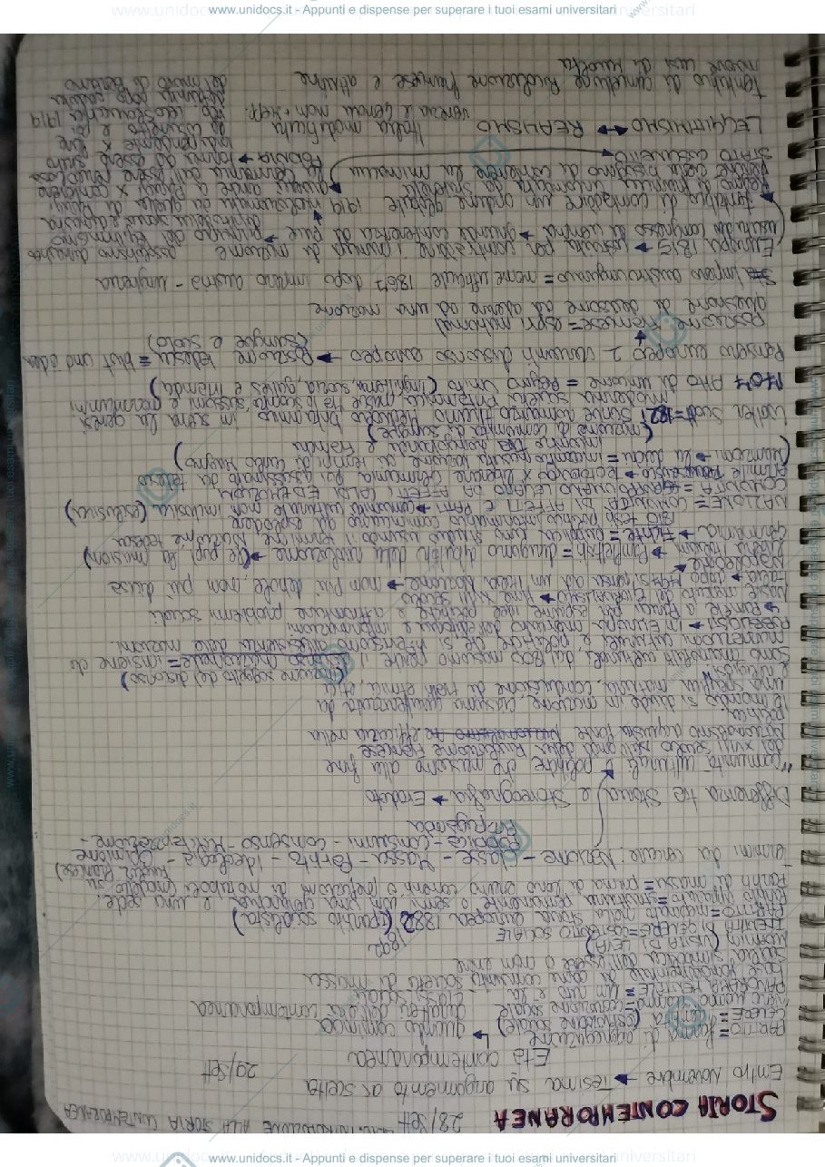 Anteprima pagina 1 — Età contemporanea 