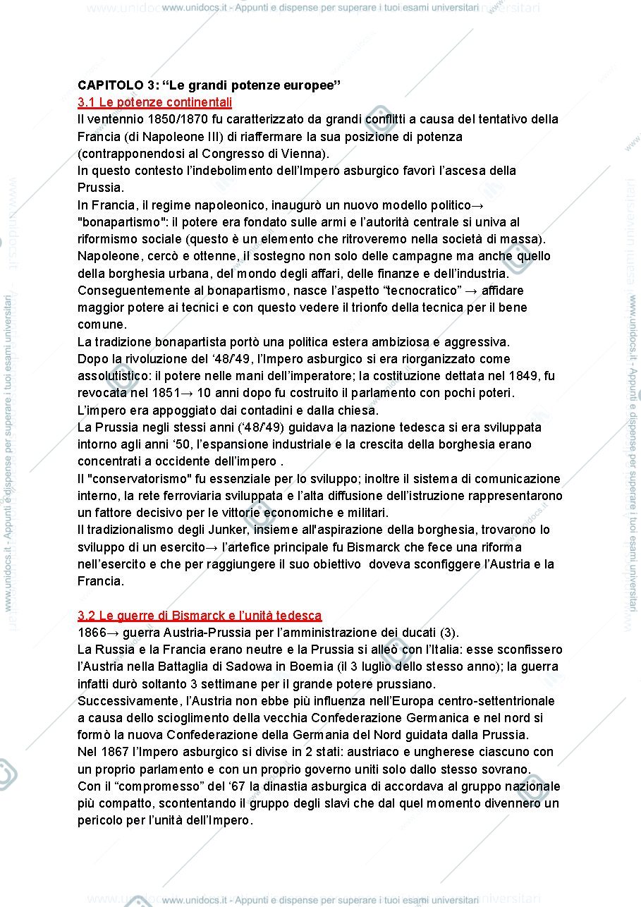 Anteprima pagina 1 — Storia contemporanea