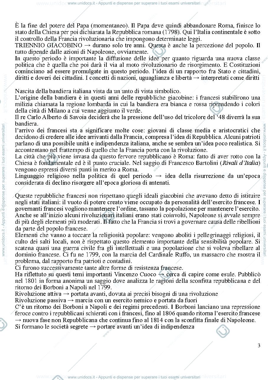 Anteprima pagina 3 — Storia contemporanea appunti