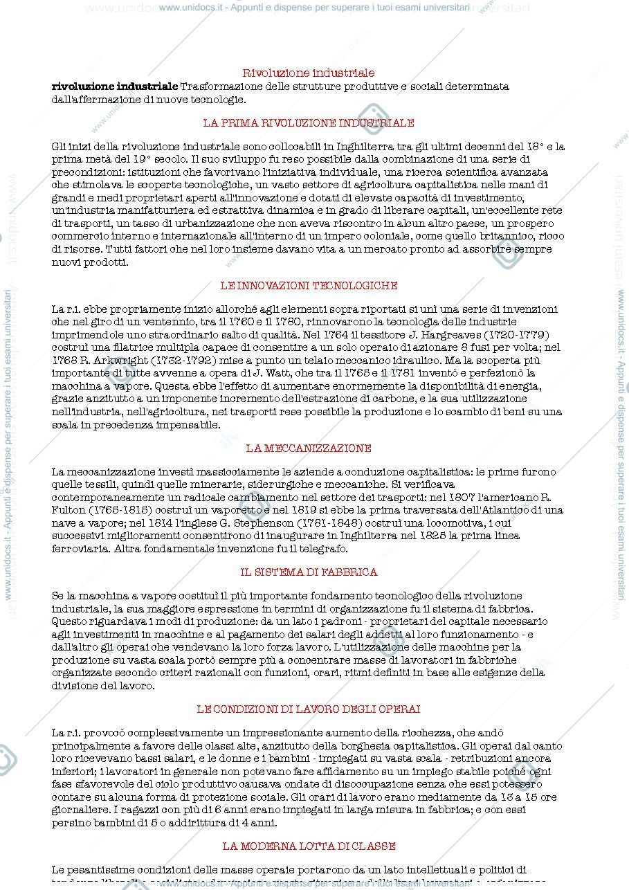 Anteprima pagina 1 — storia contemporanea