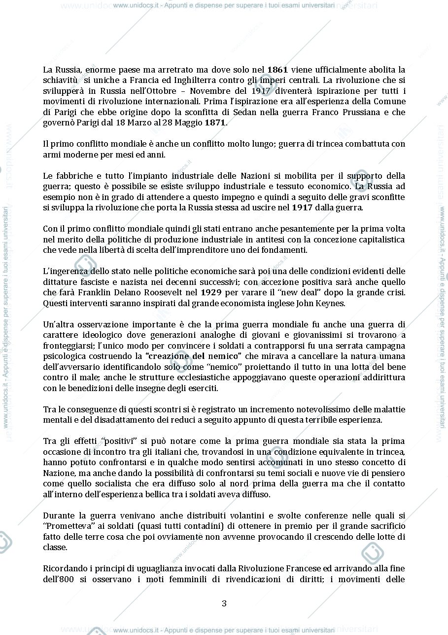 Anteprima pagina 3 — Storia contemporanea