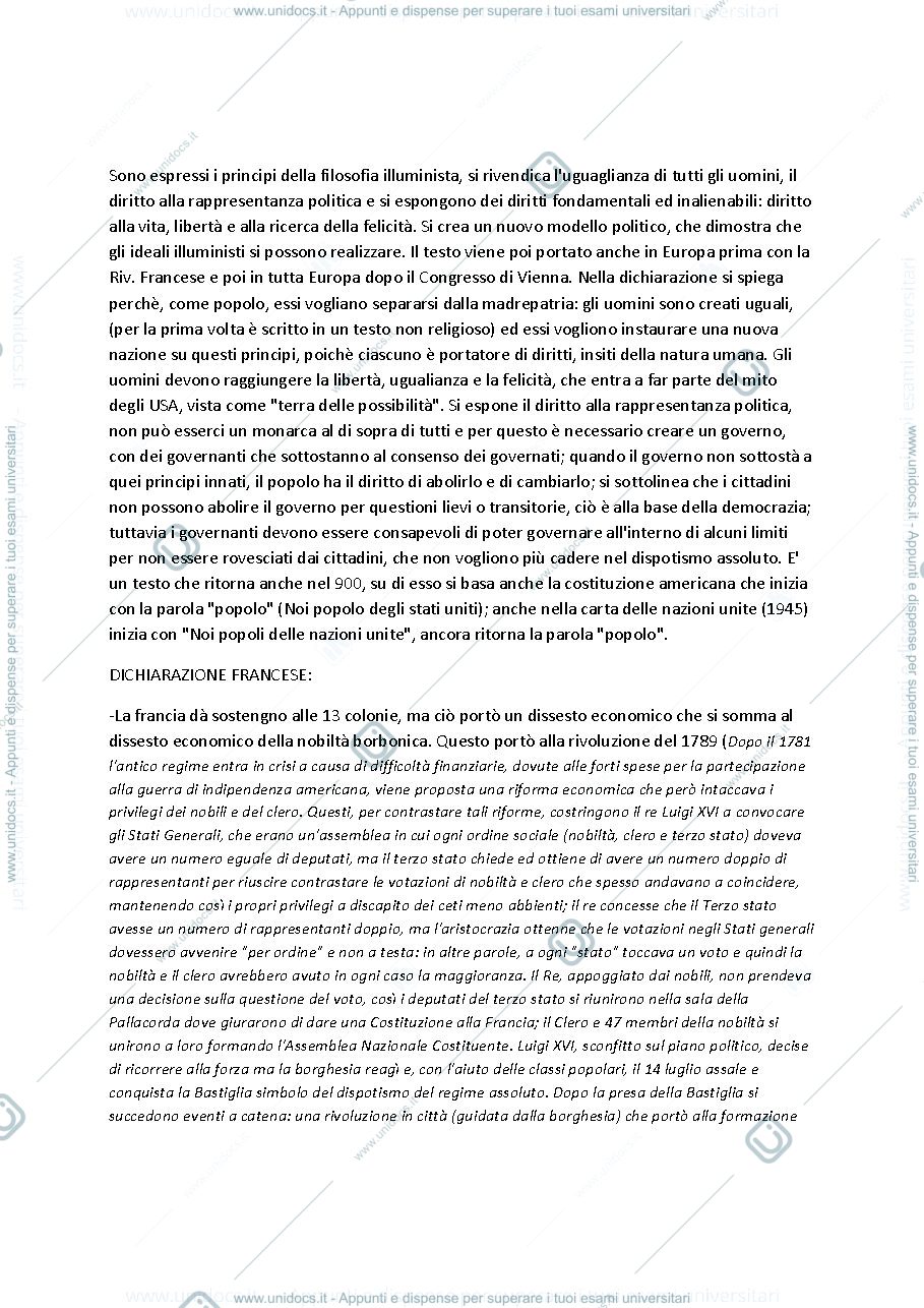 Anteprima pagina 2 — Appunti Storia Contemporanea, Giulia Simone (unipd)