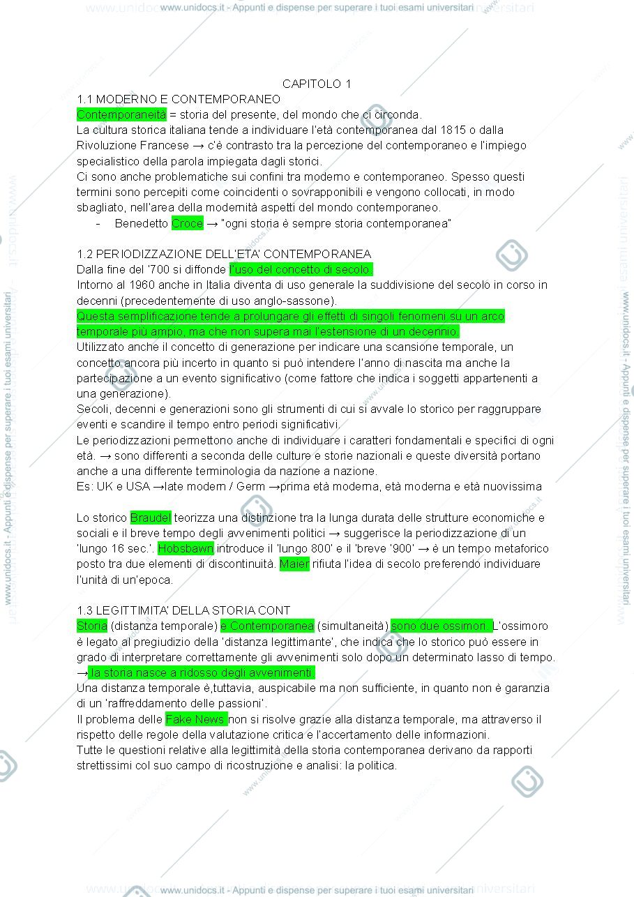 Anteprima pagina 1 — libricino a scelta storia contemporanea