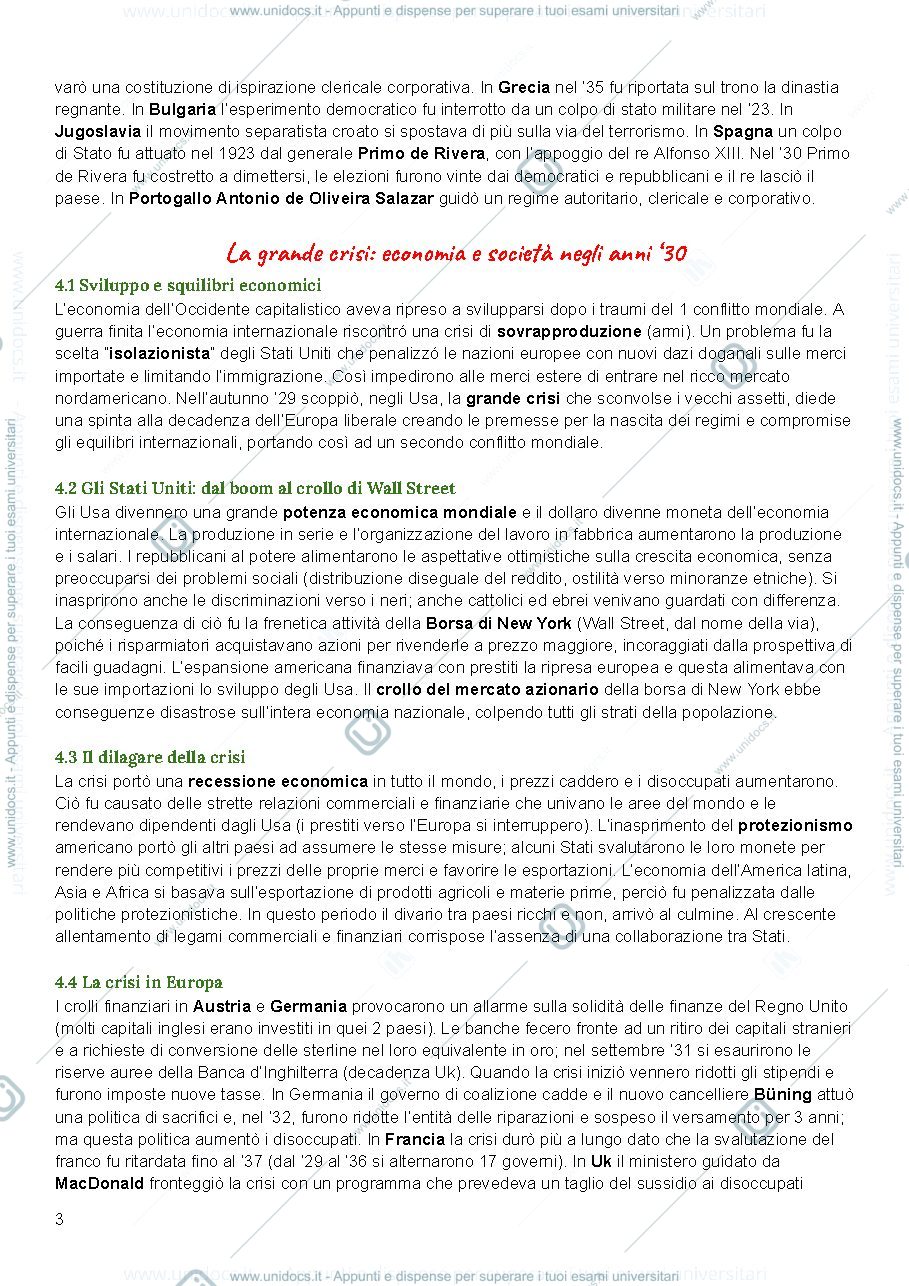 Anteprima pagina 3 — Storia contemporanea 