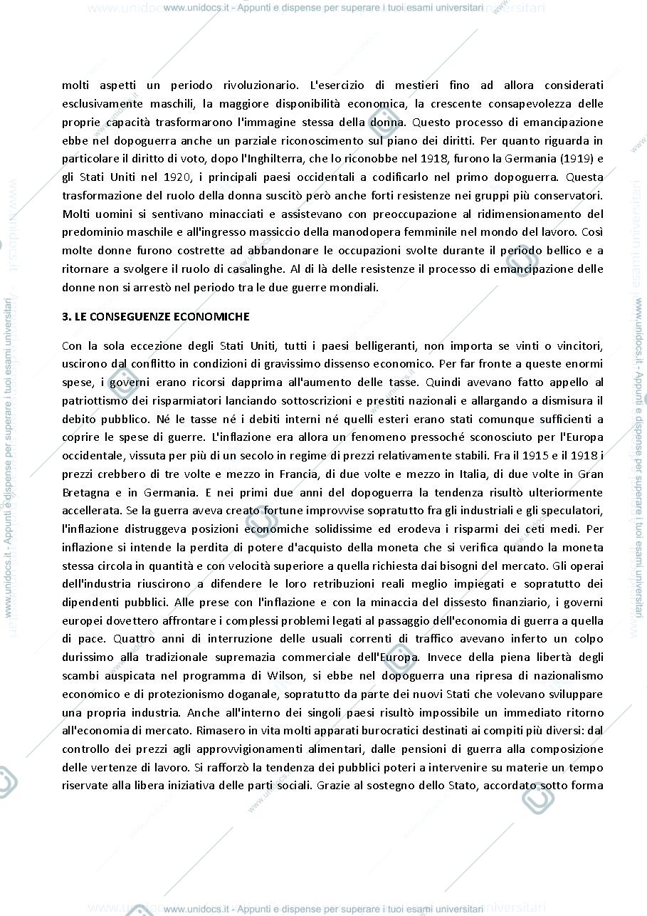 Anteprima pagina 2 — Riassunto libro il Novecento