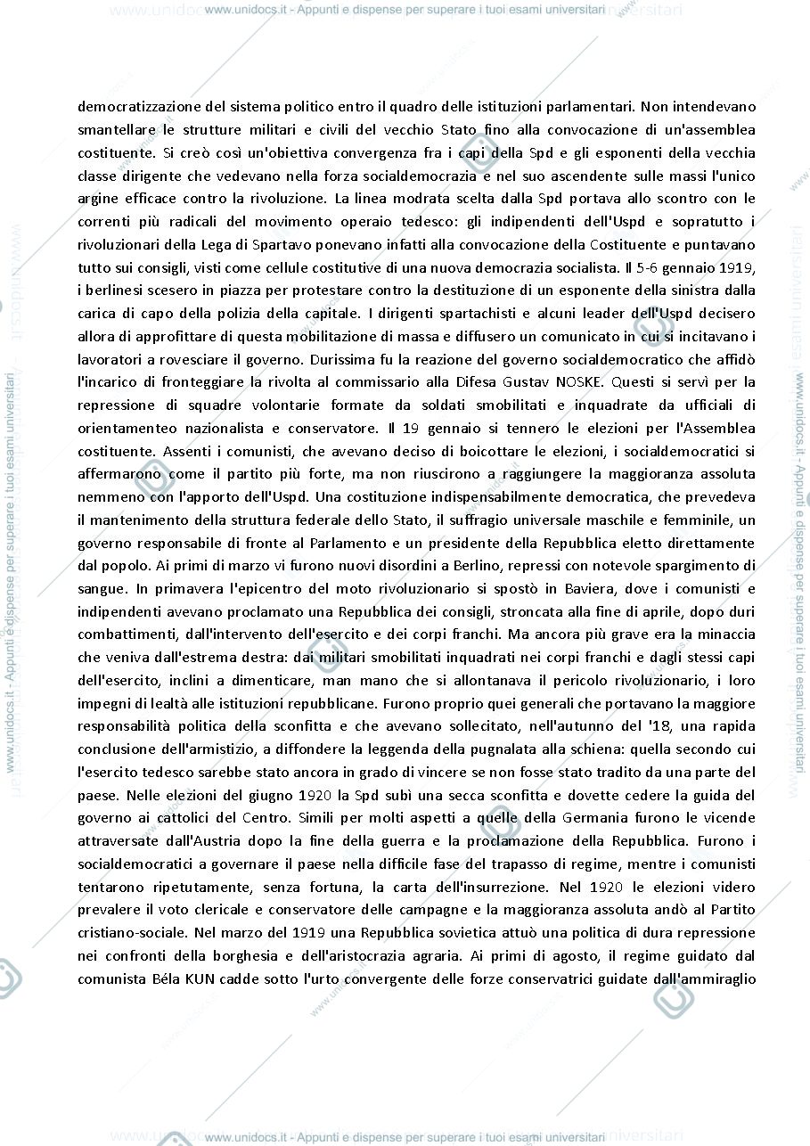 Anteprima pagina 4 — Riassunto libro il Novecento