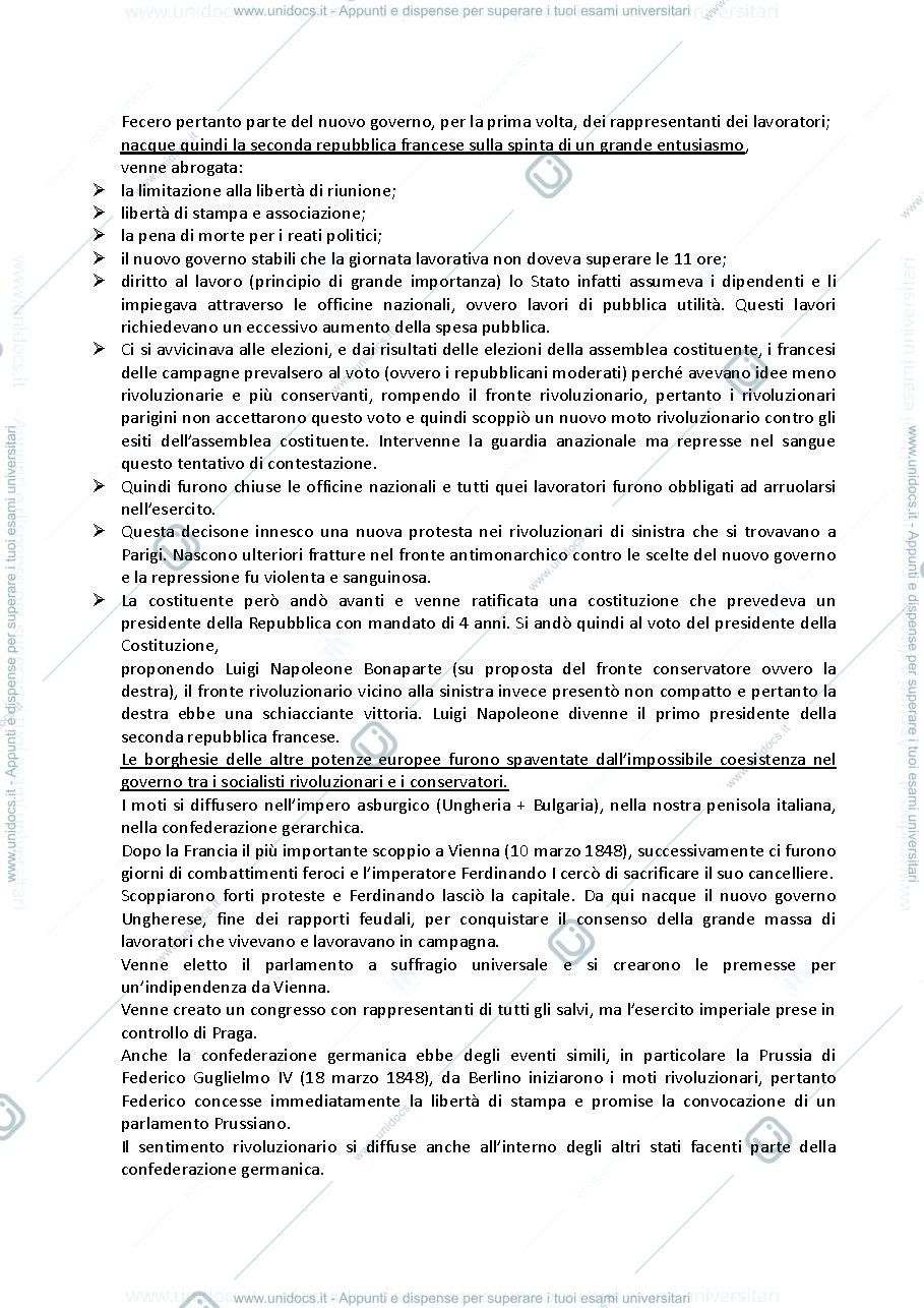 Anteprima pagina 2 — Riassunti storia contemporanea