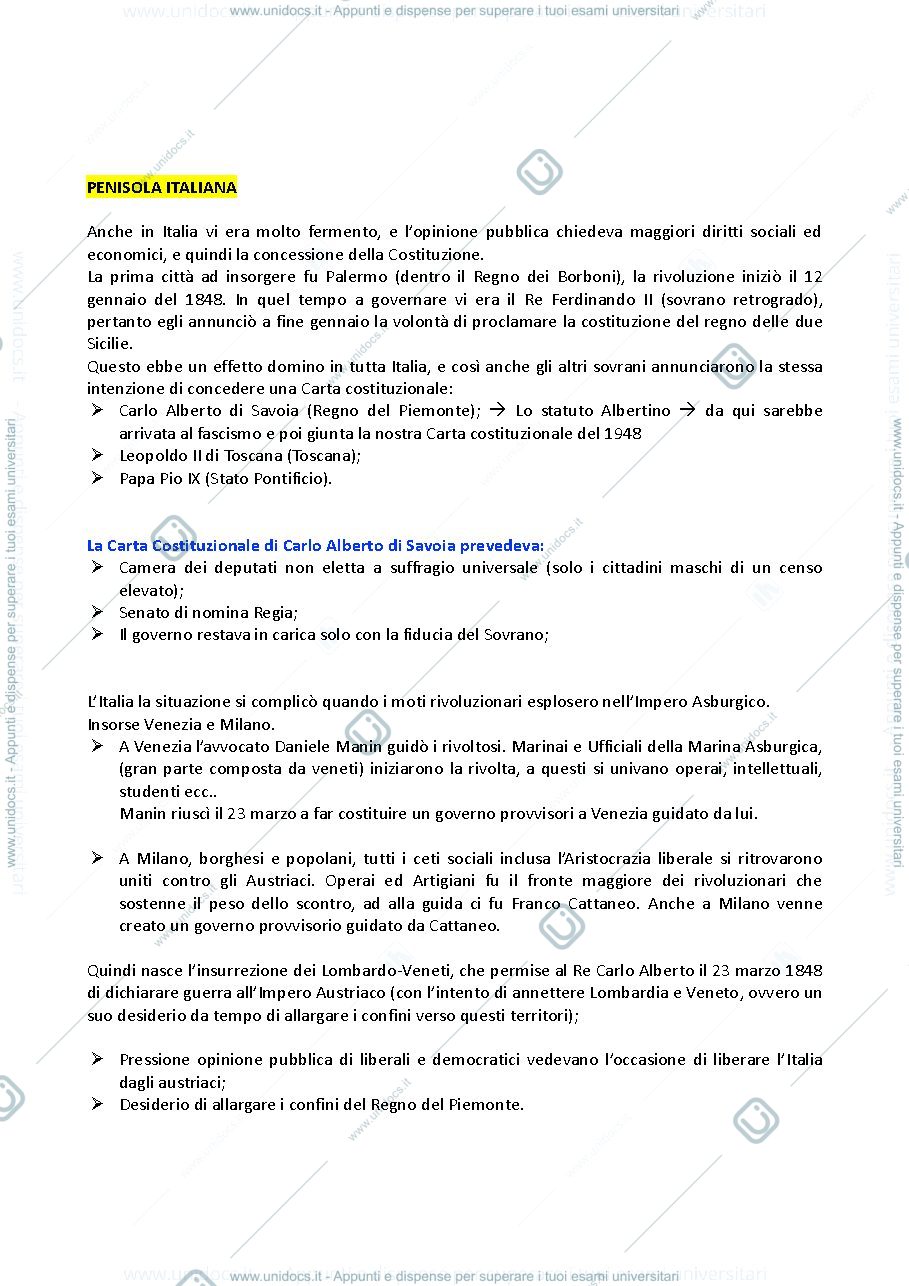 Anteprima pagina 4 — Riassunti storia contemporanea