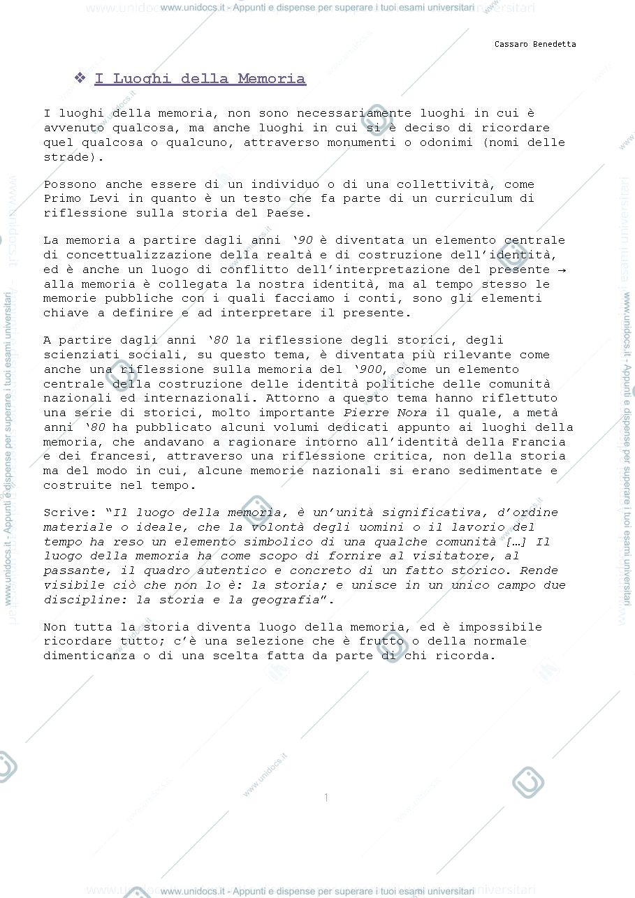 Anteprima pagina 1 — Storia contemporanea - parte monografica