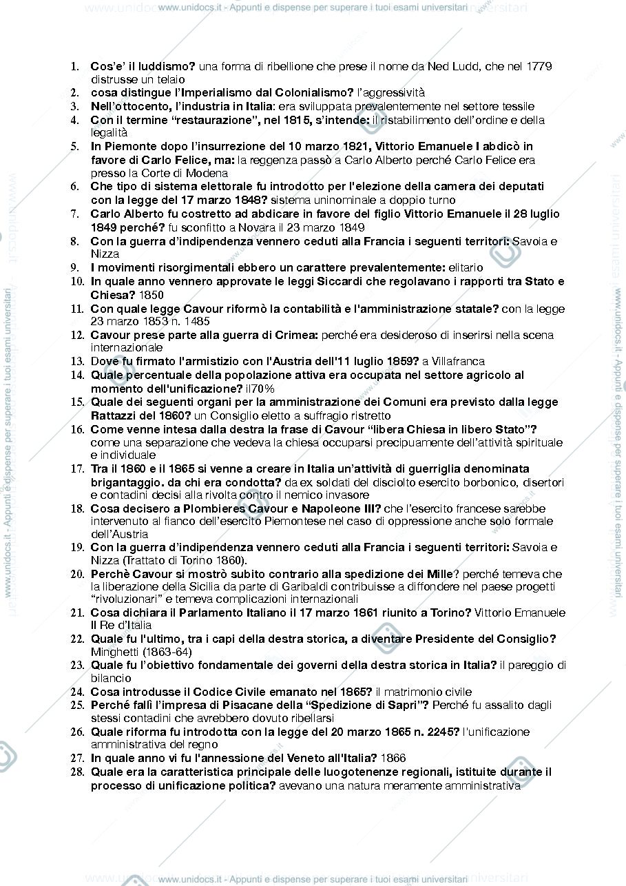 Anteprima pagina 1 — Storia Contemporanea