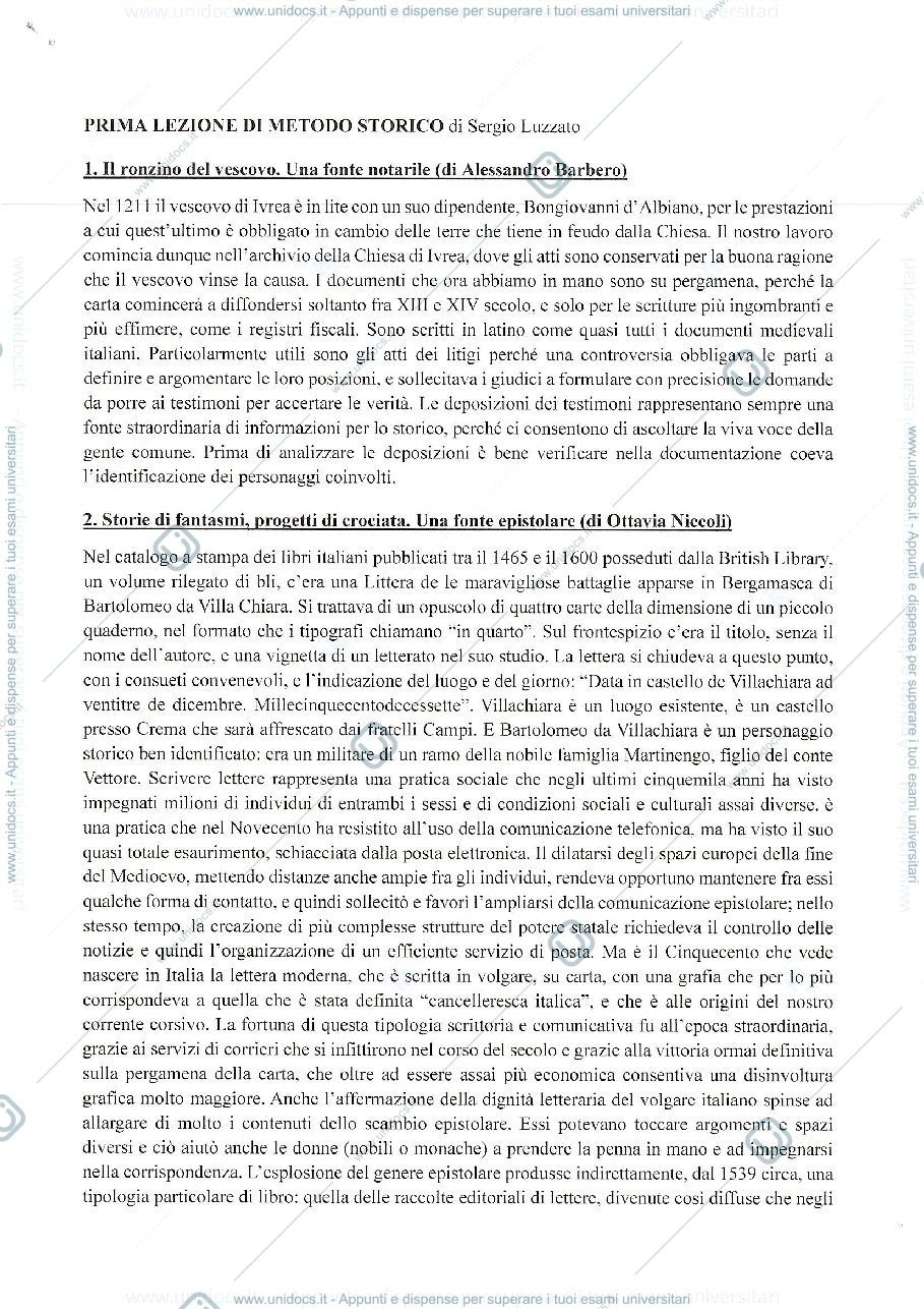 Anteprima pagina 1 — RICERCA STORICA (parte 3/3)