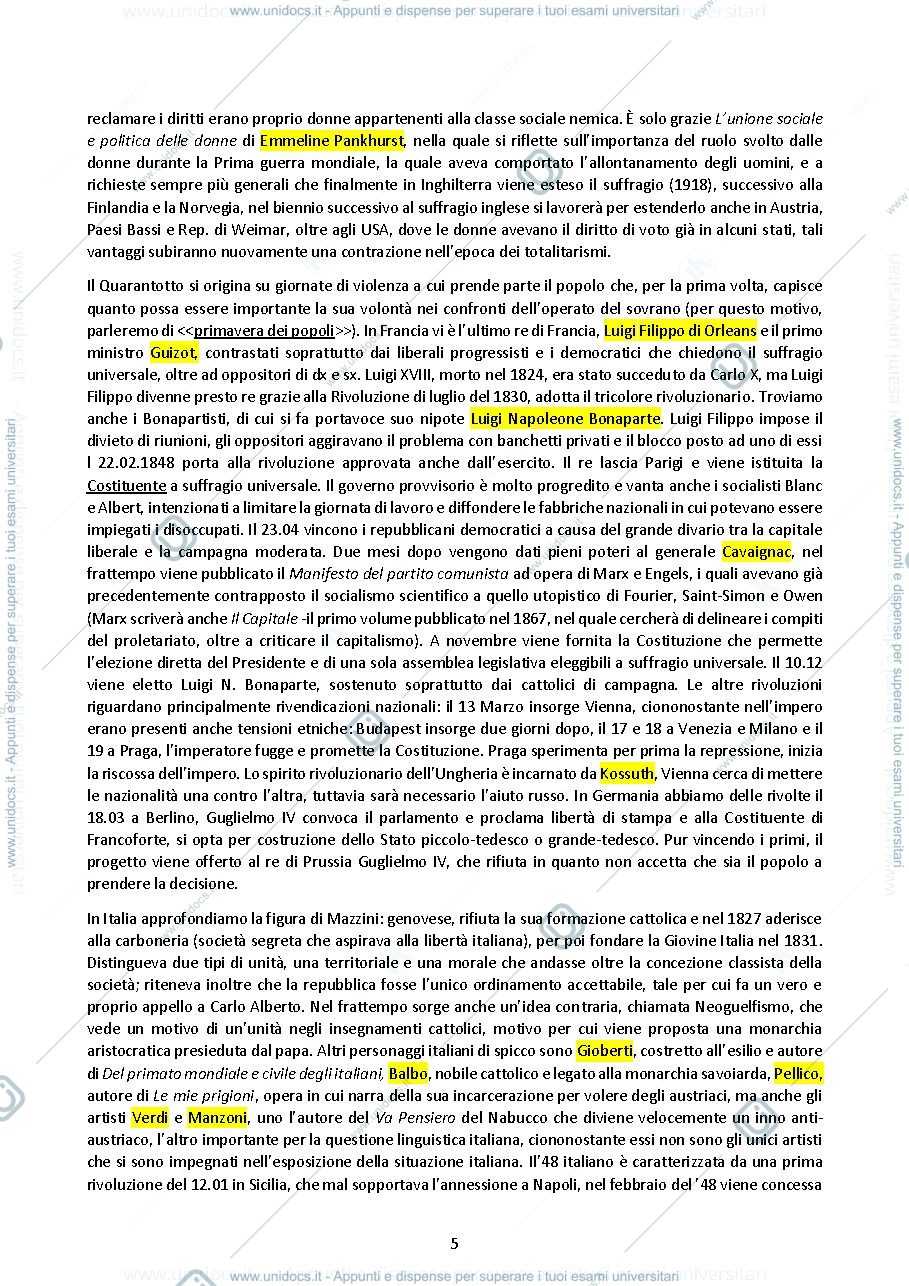 Anteprima pagina 5 — Storia contemporanea