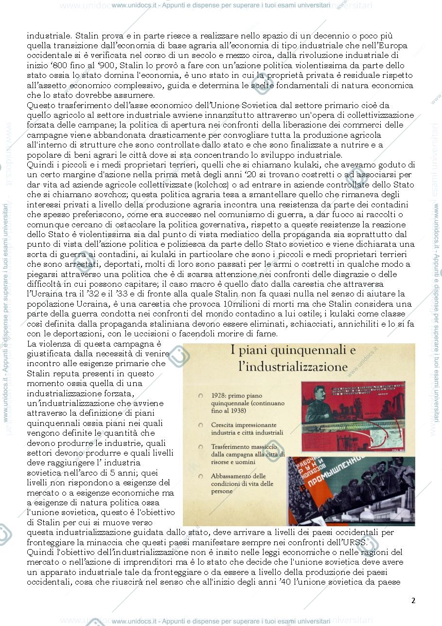 Anteprima pagina 2 — Lo Stalinismo 