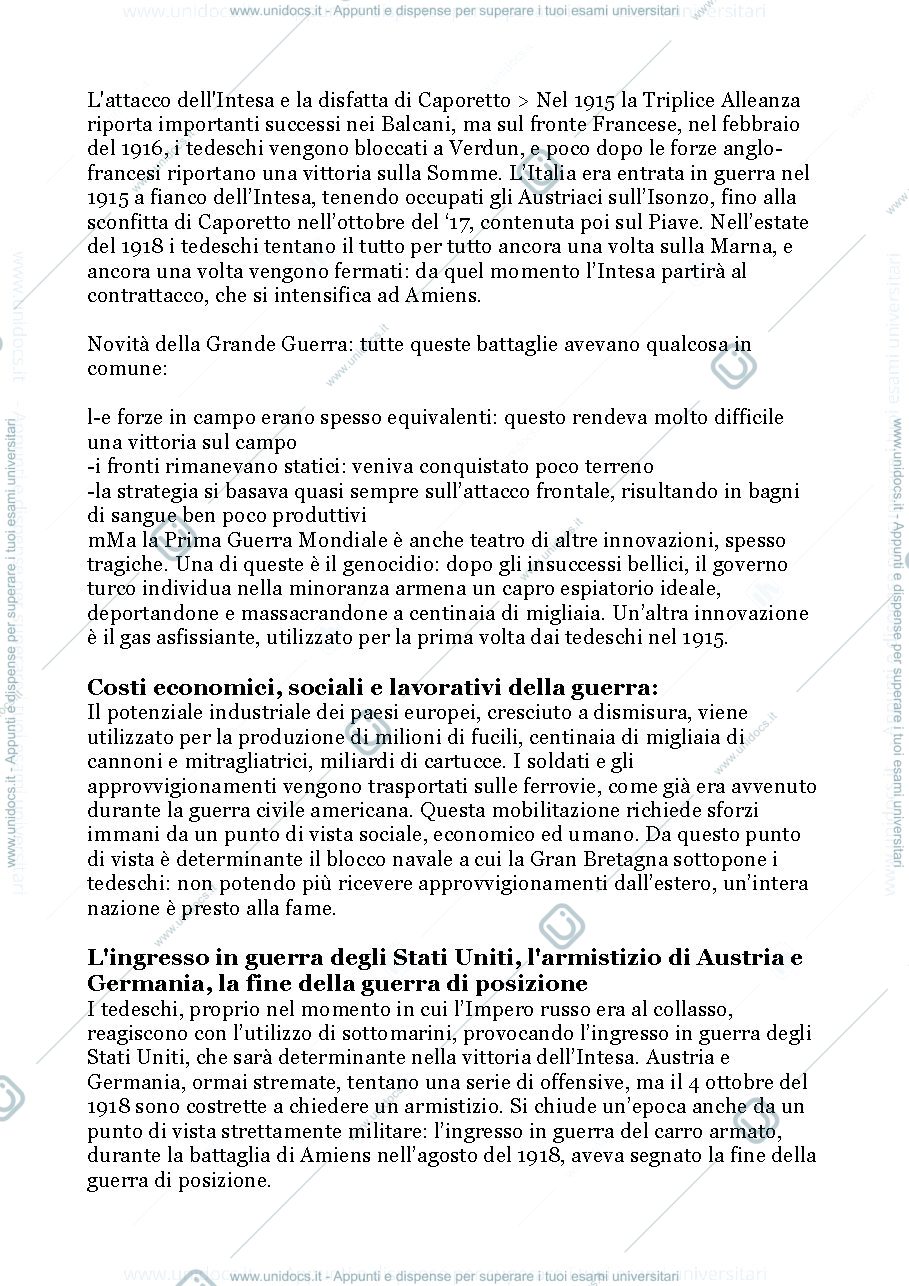 Anteprima pagina 3 — riassunto storia contemporanea 