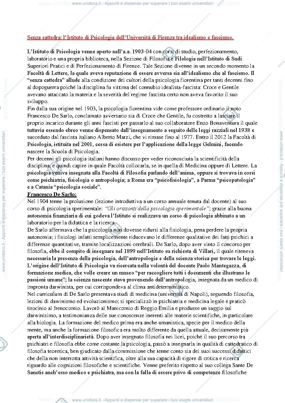 Anteprima pagina 1 — Riassunto del libro "Senza cattedra"