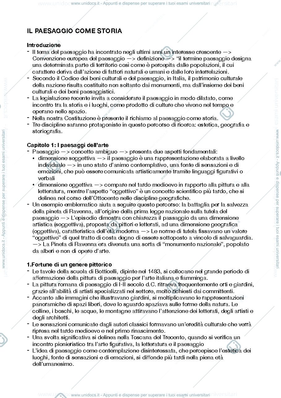 Anteprima pagina 1 — Il Paesaggio come storia