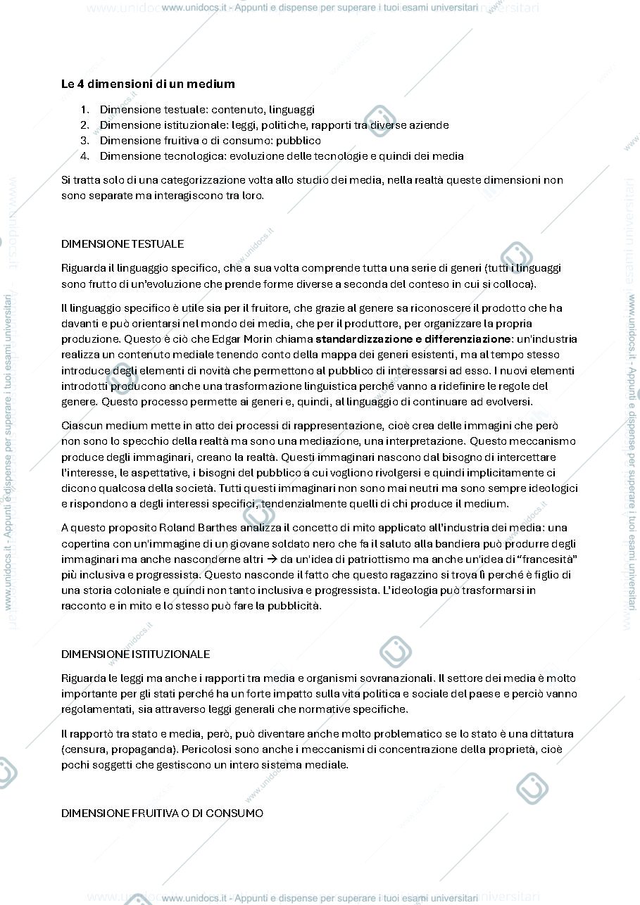 Anteprima pagina 1 — Storia dei media