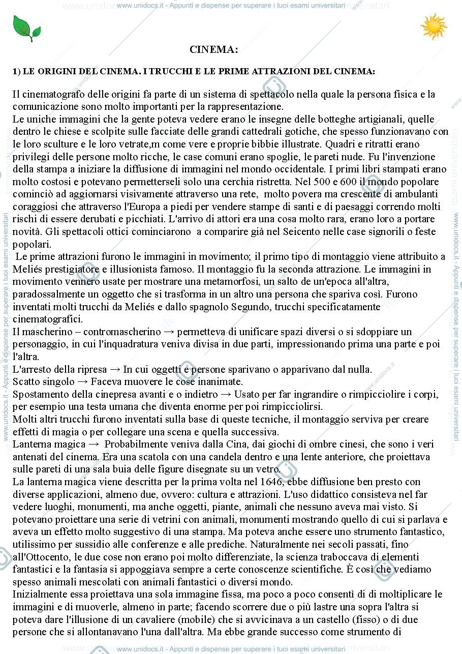 Anteprima pagina 1 — Storia e Critica del Cinema