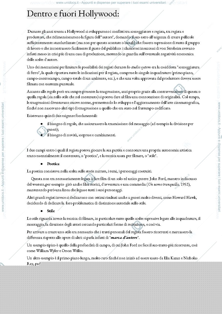 Anteprima pagina 1 — Dentro e fuori hollywood